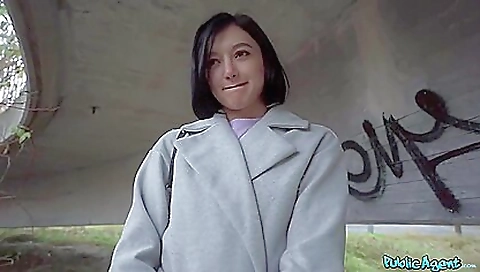 Brunette pornstar in sexy lingerie making out with big cock