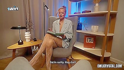 Gorgeous slut fucked by a big cock with glasses on