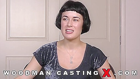 Big ass brunette and a lovely lingerie in a solo scene