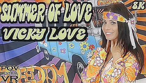 Hot brunette summer girl and bestie in vr porn video