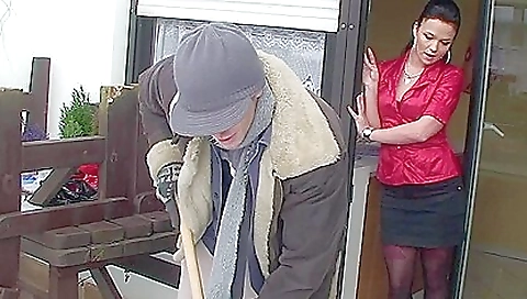 Busty brunette gets her pussy fucked hard by her boyfriend