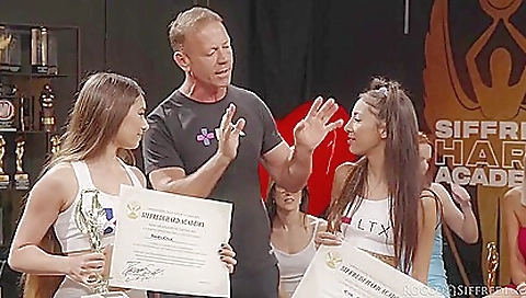 Hairy woman got fucked by two white men and one black one