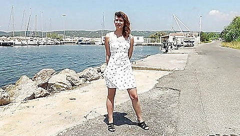 Melanie with a nice face and a small natural body in lyon