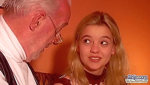 Blonde teacher is getting her pussy fingered and rimmed by student