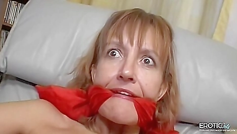 His Wristwatch Disappears Into The Pussy Hole Of His Bound