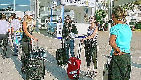 Blonde and brunette teen 18+ enjoy wild sex on a group trip