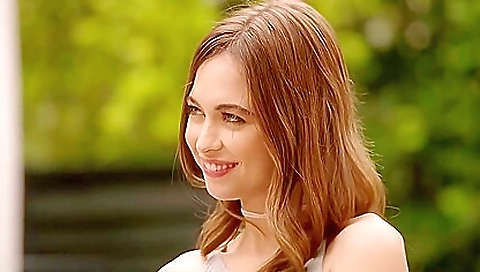 Redhead girl getting double penetration and a facial