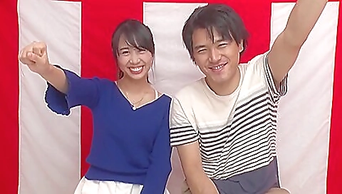 Asian 18+ with small tits riding her big black dick