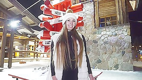 Blonde 18+ enjoys to ride a dick and gives a blowjob to a guy