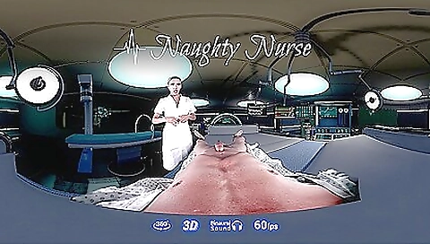 Nurse with a tattooed pussy is getting a blowjob in the vr porn