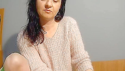 Femdom and handjob porn clip of girl jerking on the guy off