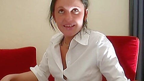 Fabolous German Brunette In Stockings Loves Sucking A Long Cock