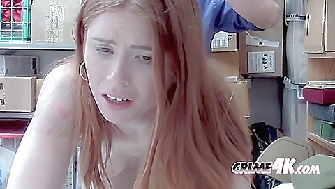 Redhead Pepper Gets Her Pussy Stuffed With Investigator