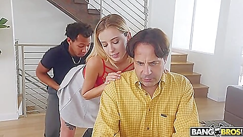 I get deepthroated and pounded deep inside my big cock stepdad