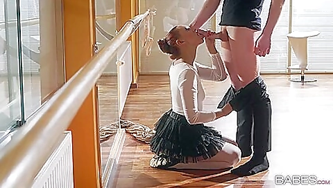 Ballet teacher with long hair is in love with her students